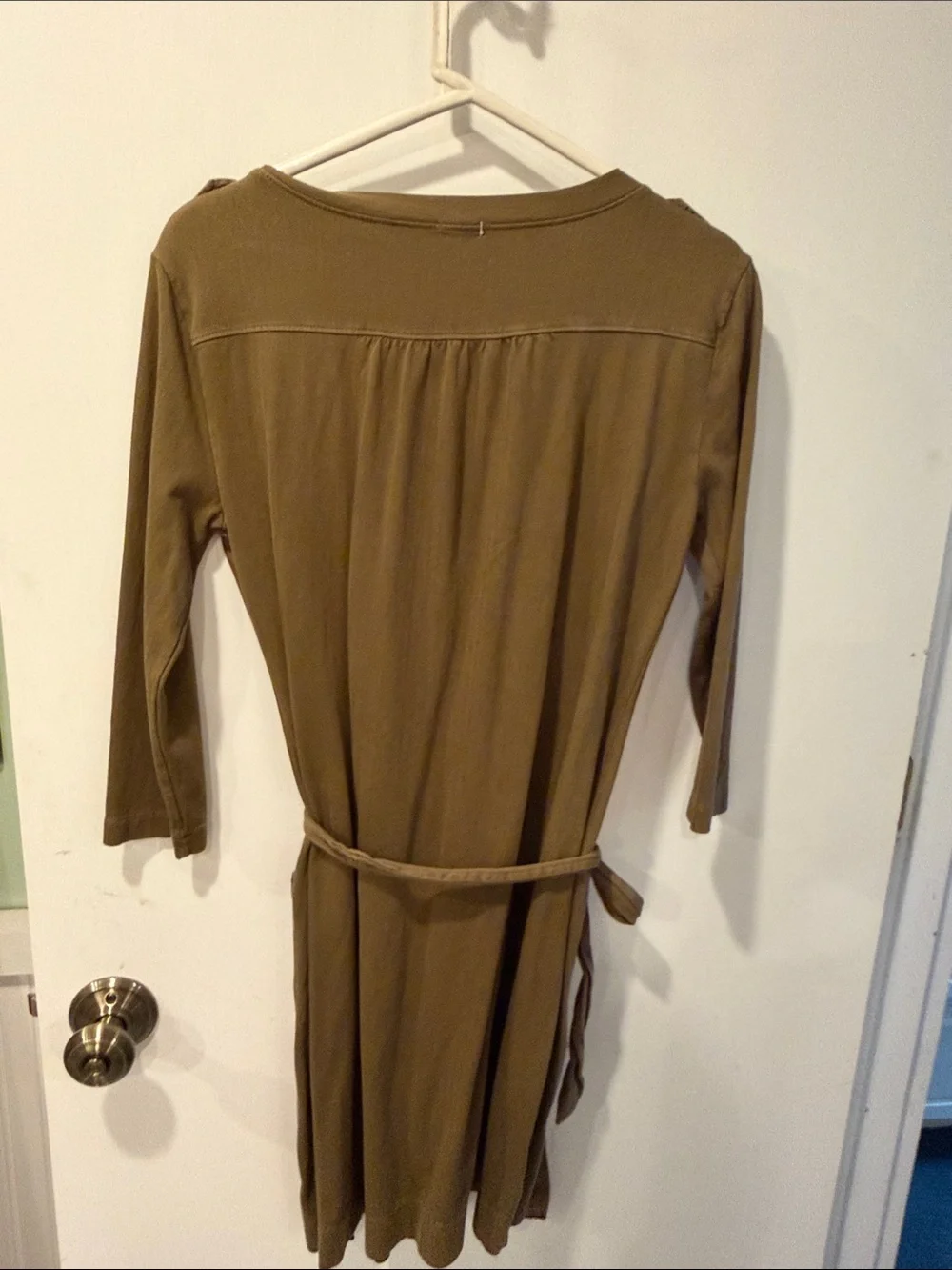 J.Crew XS Olive Green Utility Tie-Waist Women's Dress